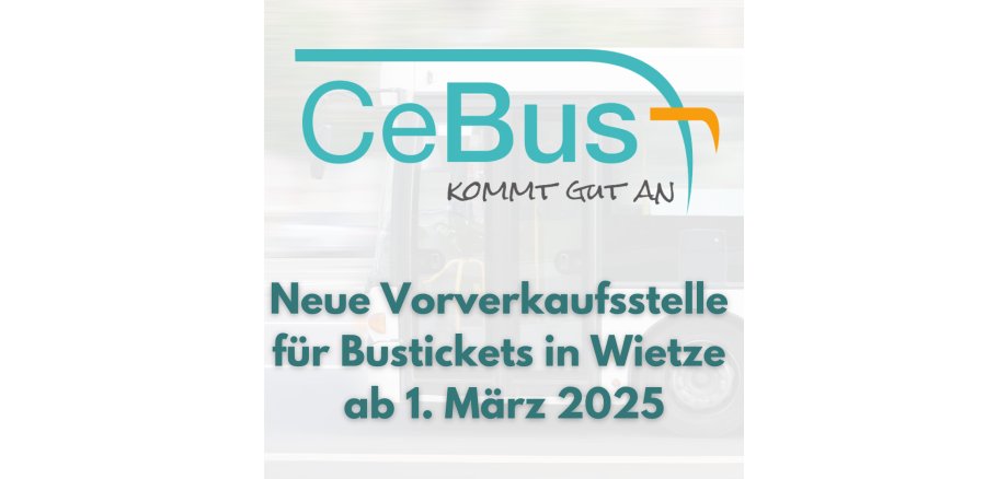 Neue Vorverkaufsstelle für Bustickets in Wietze ab 1. März 2025 - 1